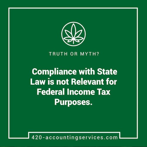 Compliance with State Law is not relevant for federal income tax purposes.